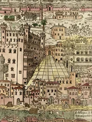 Ferrara: vista de la ciudad (detalle)