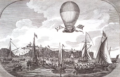 Primer cruce aéreo del Canal de la Mancha
