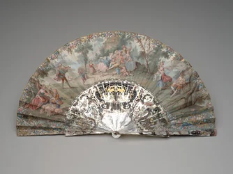 Abanico Plegable con una escena pastoral, c.1740s-50s