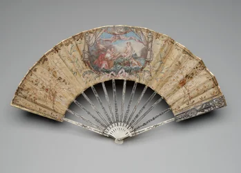 Abanico plegable con el Nacimiento de Venus, c.1770s-80s