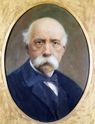 Francesco Crispi (1819 - 1901), político italiano. Pintura de G. Perez. Museo del Risorgimento en Roma