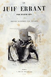Frontispicio de la novela de Eugène Sue: El Judío Errante