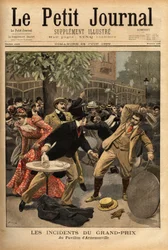 Pelea general en las carreras del Gran Premio de Longchamp, cuyo origen se debe a las declaraciones de Charles Dupuy (1851-1923), Ministro del Interior y Asuntos Religiosos, quien excitó a los ciudadanos presentes haciéndoles creer que había amenazas para 