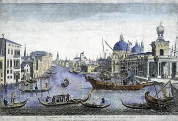 Vista general de Venecia - grabado