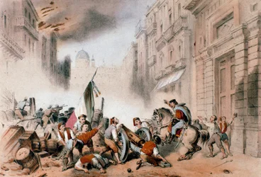 Giuseppe Garibaldi entrando en Palermo, 26 de mayo de 1860