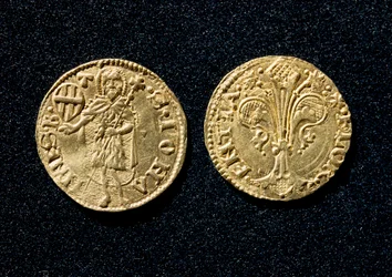 Florín de oro. 1250-1300, Museo Nazionale del Bargello, Florencia