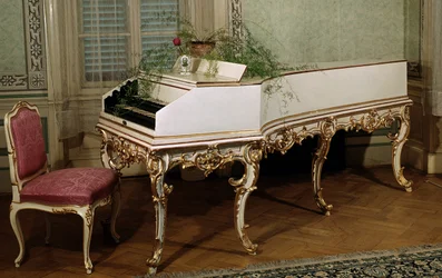 Clavicémbalo del compositor austriaco Wolfgang Amadeus Mozart