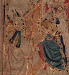 Historia de San Piat y San Eleuterio, Escena 10: San Eleuterio es consagrado como obispo (Detalle)