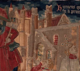 Historia de San Piat y San Eleuterio, Escena 6 (Detalle)