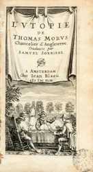 Frontispicio ilustrado del libro traducido al francés "L
