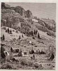Campamento indio en el Bosque Kaibab, EE.UU. - en “Tour du Monde”