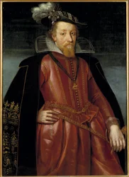 Jacobo Estuardo, Jacobo VI rey de Escocia y Jacobo I rey de Inglaterra e Irlanda - Retrato del Rey Jacobo I de Inglaterra (1566-1625), Anónimo