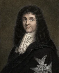 Jean Baptiste (Jean-Baptiste) Colbert 1619-1683 - grabado - siglo XIX