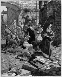 Judíos despojados de sus propiedades y expulsados de Francia en el siglo XIII.