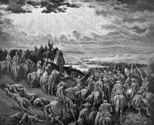 Josué detiene la carrera del Sol