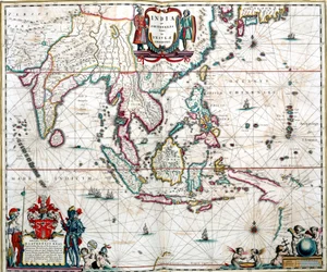 Mapa de Asia del Atlas Blaeu