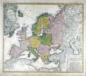 Mapa de Europa en 1743
