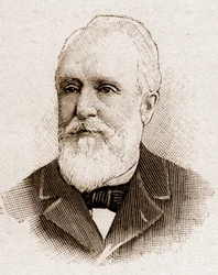 Miembros de la Academia Francesa en 1895: retrato de Paul Armand Challemel Lacour (Paul-Armand Challemel-Lacour) (1827-1896), político, diplomático e historiador de la filosofía francesa.