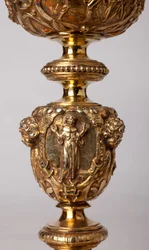 Orfebrería. Cáliz. Donación del canónigo A. Le Vaillant de la Bassarderie, decano del capítulo de la catedral 1726 a 1758 (detalle)