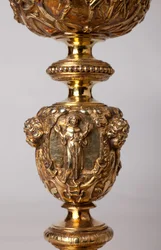 Orfebrería. Cáliz. Regalo del canónigo A. Le Vaillant de la Bassarderie, decano del capítulo de la catedral 1726 a 1758. Siglo XVIII. (detalle)