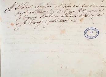 Detalles de la puesta en escena para la representación de la ópera "Mitridate" de Giuseppe Aldrovandini