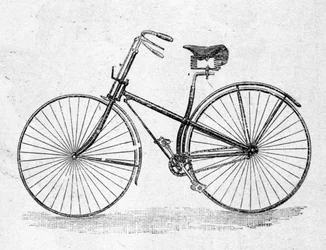 Modelo de bicicleta con cuerpo recto.