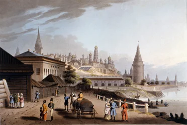 Moscú, el Kremlin. Ilustración del siglo XIX