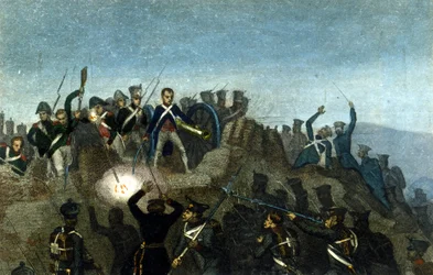 Napoleón I en la Batalla de Montmartre, 30 de marzo