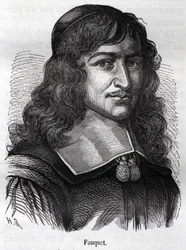 Nicolas Fouquet (1615 - 1680), estadista francés. Grabado de “L
