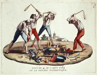 Noche del 4-5 de agosto de 1789, o delirio patriótico, finales del siglo XVIII