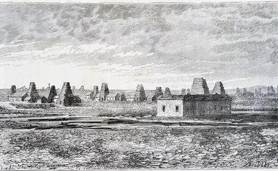 Pozos de petróleo, Bakú, Cáucaso (Nobel)