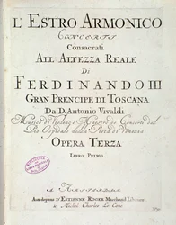 Página de la partitura musical de L