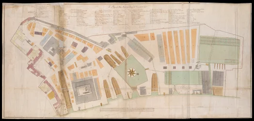 Plano del astillero de Deptford