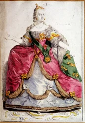 Retrato de cuerpo entero de Catalina II de Rusia