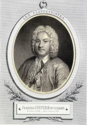 Retrato en medallón de François Couperin llamado Le Grand, s.f. siglo XIX