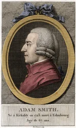 Retrato de Adam Smith (1723 - 1790), filósofo y economista escocés
