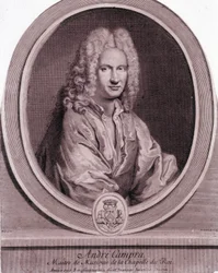 Retrato de André Campra (1660-1744), compositor francés