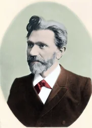 Retrato de August Bebel (1840-1913), político alemán.
