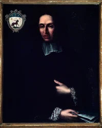Retrato de Bartolomeo Monari (siglo XVIII) compositor italiano. Pintura anónima. Siglo XVIII. Bolonia, Museo Cívico Musical