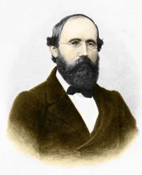 Retrato de Bernhard Riemann (1826-1866), matemático alemán