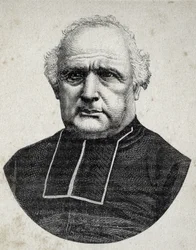 Retrato del Obispo Peyramale, sacerdote de Lourdes (1811 - 1877) - en "Los Contemporáneos", s.f. finales del siglo XIX