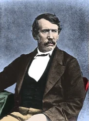 Retrato de David Livingstone (1813-1873) misionero y explorador escocés.