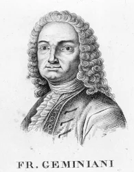 Retrato de Francesco Saverio Geminiani. Músico italiano (Lucca)