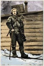 Retrato de Fridtjof Nansen (1861-1930), explorador noruego en 1896