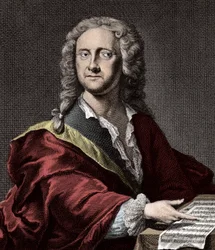 Retrato de Georg Philipp Telemann (1681-1767), compositor alemán