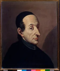 Retrato de Giovenale Sacchi (1726-1789) musicólogo italiano. Pintura anónima. Siglo XVIII. Bolonia, Museo Bibliográfico Musicale
