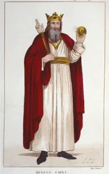 Retrato de Hugo I Capeto (c. 941 - 996), Duque de Francia y luego Rey de Francia