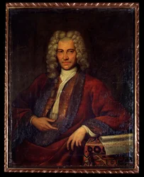 Retrato de Johann Joseph Fux, compositor, teórico musical y pedagogo austríaco