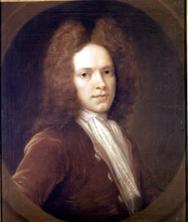 Retrato de John Christopher Pepusch (1667 - 1752) compositor británico