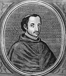 Retrato de Juan de Palafox y Mendoza (John of Palafox) (1600-1659), obispo de Puebla de Los Ángeles (México), luego de Osma (España)